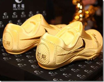 gold running shoes olympics